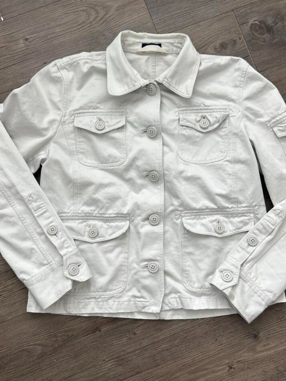 J.Crew Women's White and Cream Jacket